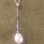 sterling silver Pearl and crystal necklace Image 4