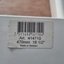 47cm White twin-slot Shelf / Shelving U-brackets Image 2