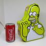 The Simpsons Homer Simpson YELLOW Fun Tin Case Empty Biscuit Tin 2003-04 Image 6