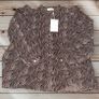 Love & Divine Brown Abstract Print Button Up Blouse BNWT Size Small Image 3