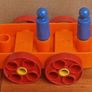 Vintage 1970s Toy Cars with Peg Figures Image 3