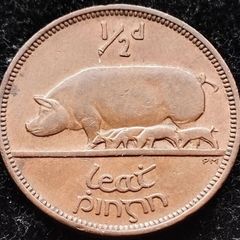 [#339] - Ireland 1942 | Irish 1/2d | Irish Half Penny | KM.10 | High Grade