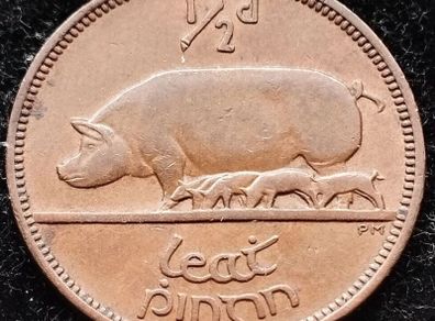 [#339] - Ireland 1942 | Irish 1/2d | Irish Half Penny | KM.10 | High Grade