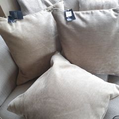 Debenhams Plain Piped Chenille Cushion