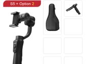 Original S5 3 Axis Gimbal Handheld Stabilizer For Video Record Vlog Live For Mobile Smartphone Action Camera Gopro