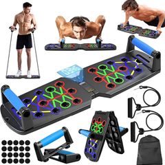 Push Up Board, 26-in-1 Multi-function Press Up Board Exercise Equipment for Home Use, System Fitness Floor Chest Muscle Exercise Professional Equipment Burn Fat for Men Women Gifts