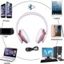 MULTIPLE COLOURS AVAILABLE Wireless Bluetooth Headphones Over Ear, Hi-Fi Stereo Headset with Deep Bass, Foldable and Lightweight, Wired and Wireless Modes Built in Mic for Cell Phones Image 7