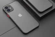 Smoke Silicone Case For iPhone 12 Cover with Camera Protector