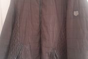 ladies chocolate brown lined hooded jacket