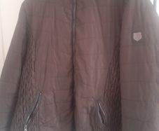 ladies chocolate brown lined hooded jacket