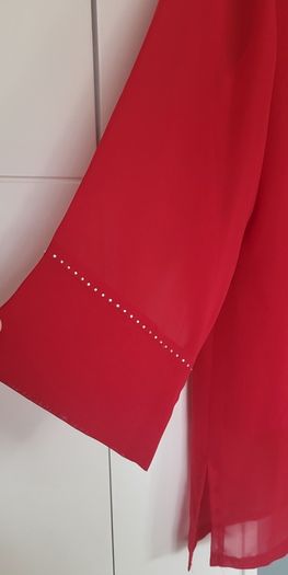 Paz Torras Ruby Red Twin Set Sz 46 ( Fit 10-12 Uk) Rrp 89.99