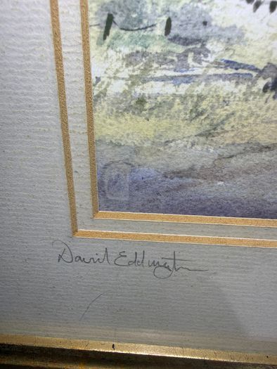 David Eddington framed Estuary Print, signed on mount