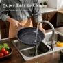Induction Hob Pots and Pans Set 13pcs Nonstick Cooking Pans Set, Black Granite Cookware Set with Lid, Non Stick Saucepan Set, Frying Pan Set, PFOS & PFOA Free Image 3