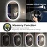 Bathroom Mirror with LED Lights 500x800mm Oval Wall Mirror Bluetooth Led Mirror Anti-Fog, 3000K-6500K, Dimmable Image 5
