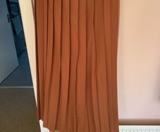 Long selected femme pleated skirt