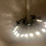 One of a kind bespoke large statement light designed and made by lighting designer  artist Image 4