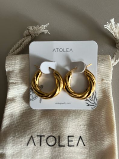 Atolea Twisted Hoop Earrings