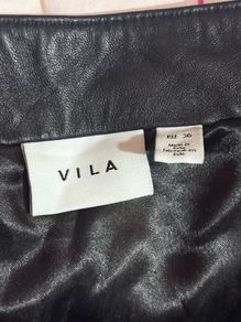 midi 100% leather skirt