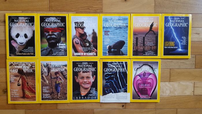 National Geographic magazines x 400 from early 20th century to 2009