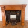 Fireplace Set - Surround +  Cast Iron Insert Image 2