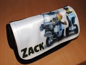 Lego police Minifigures Personalized Pencil Case Make up bag with your own name on it! / back to school stationery