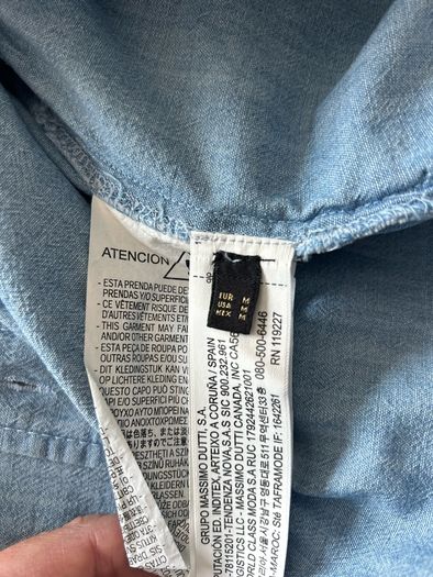 Ladies Light Shirt Denim Effect