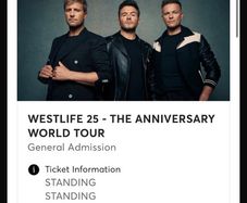 Westlife 25th - anniversary Tickets