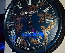 Champ Elysees Industrial wall clock