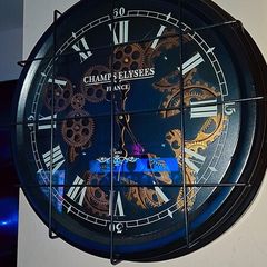 Champ Elysees Industrial wall clock