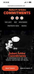 Robert Arkins Committments show Dublin