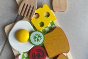 Wooden food set