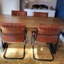 Dining Table and 4 Real Leather Chairs Image 6