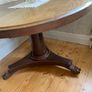Antique Round Pedestal Dining Table Image 3