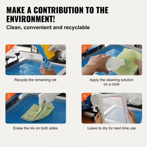 Screen Printing Kit Silk Screen Printing Frame 20x24in 110 Count Mesh 6pcs