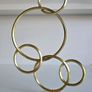 Retro style gold circle ornaments Image 3