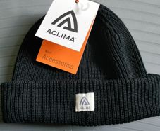NEW 100% Merino Wool Aclima Norway Cap Black