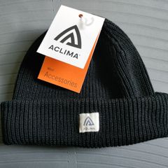 NEW 100% Merino Wool Aclima Norway Cap Black