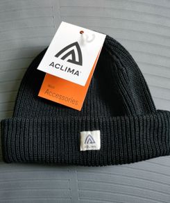 NEW 100% Merino Wool Aclima Norway Cap Black
