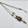 Beetle Skull Star Pearl Gold Necklace Image 5