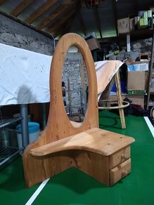 Wall mounted mirror drawer unit/Wall shelf.