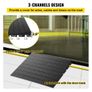 Rubber Threshold Ramp, 6.5 cm Rise Threshold Ramp Doorway, 3 Channels Cord Cover Rubber Solid Threshold Ramp Image 3