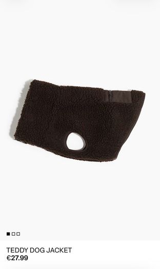 H&M Brown Teddy Dog Jacket XXS / Smallest Size