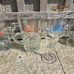 1960 70's beer Glasses