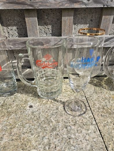 1960 70's beer Glasses
