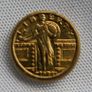 US  Miniature 24K Gold Plated Token Image 2