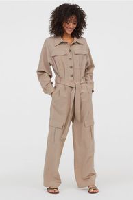 HM linen blend jumpsuit brand new