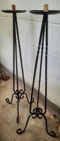 lampstand & 2 candle holders