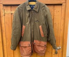 Paul & Shark Yachting Mens Brown & Tan Jacket - Vintage Quilted Sz L
