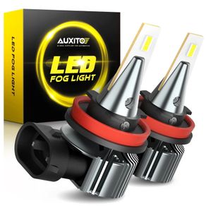 2x 4000lms Canbus H11 H8 LED Fog Light Bulbs H16 LED CSP DRL H9 Car Driving Lamp White