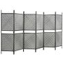 Fence Panel Poly Rattan 3.6x2 m Anthracite Image 2